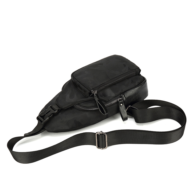 胸包/运动户外/斜跨包男/胸包定制/斜跨包白底实物图