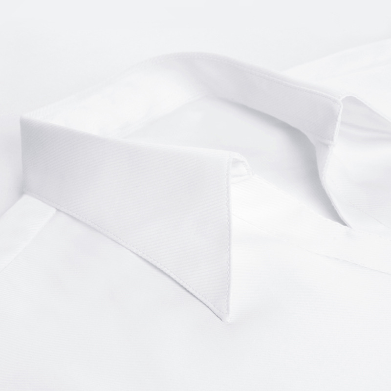 White real estate hotel white-collar women's shirt, business professional dress, formal wear for both men and women, long-sleeved white shirt details Picture