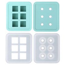 Crystal drop glue square sphere large hemisphere silicone mold DIY jewelry Ice lattice candy Time Jewel pendant