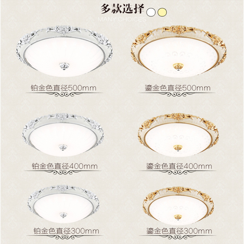 European-style ceiling lamps, bedroom lamps, round simple European crystal living room lamps, LED room lamps, balcony, corridor and dining room lamps Application Scenario