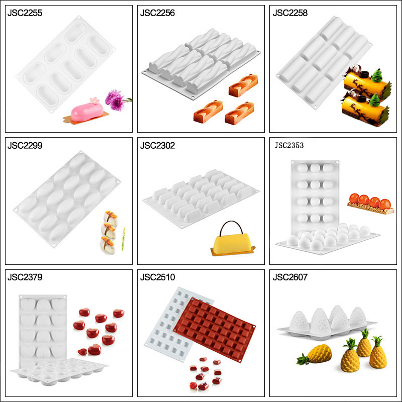 Jiashi Cross-border Mousse Silicone Cake Mold Silicone soap mold Mold Set DIY handmade baking mold easy to demold details Picture