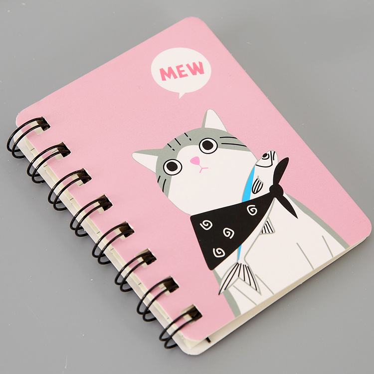 Cute Coil This Portable Pocket Notepad Student Stationery Cartoon Notebook Coil This Manufacturer Wholesale Specification drawing