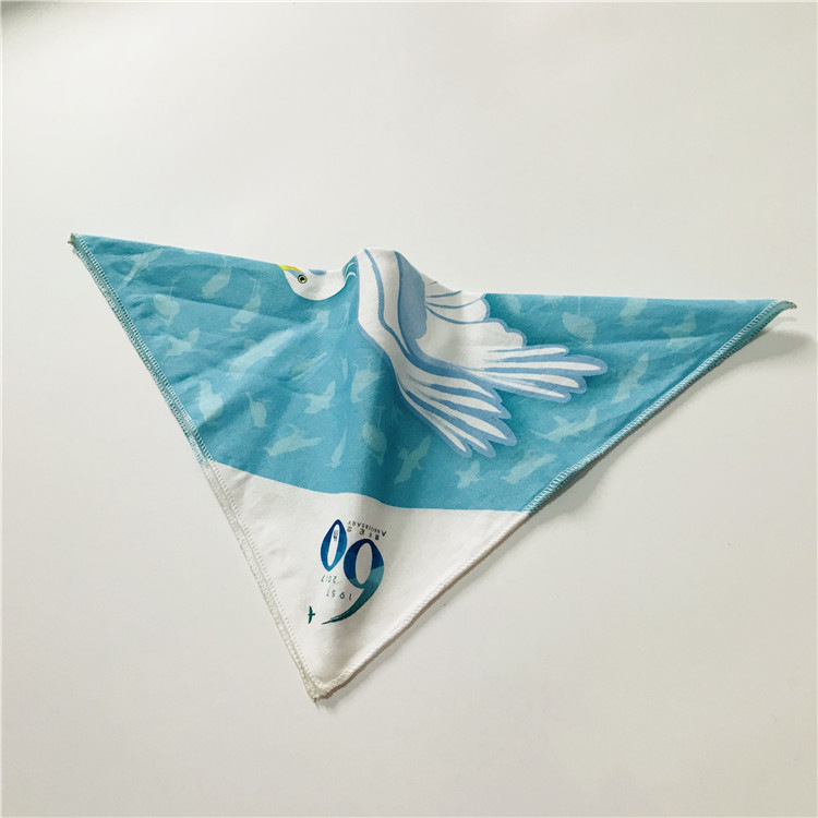 Cotton Square Towel Factory Plus Logo Printed Handkerchief Outdoor Sports Scarf Activities Commemorative Gift Square Handkerchief Application Scenario
