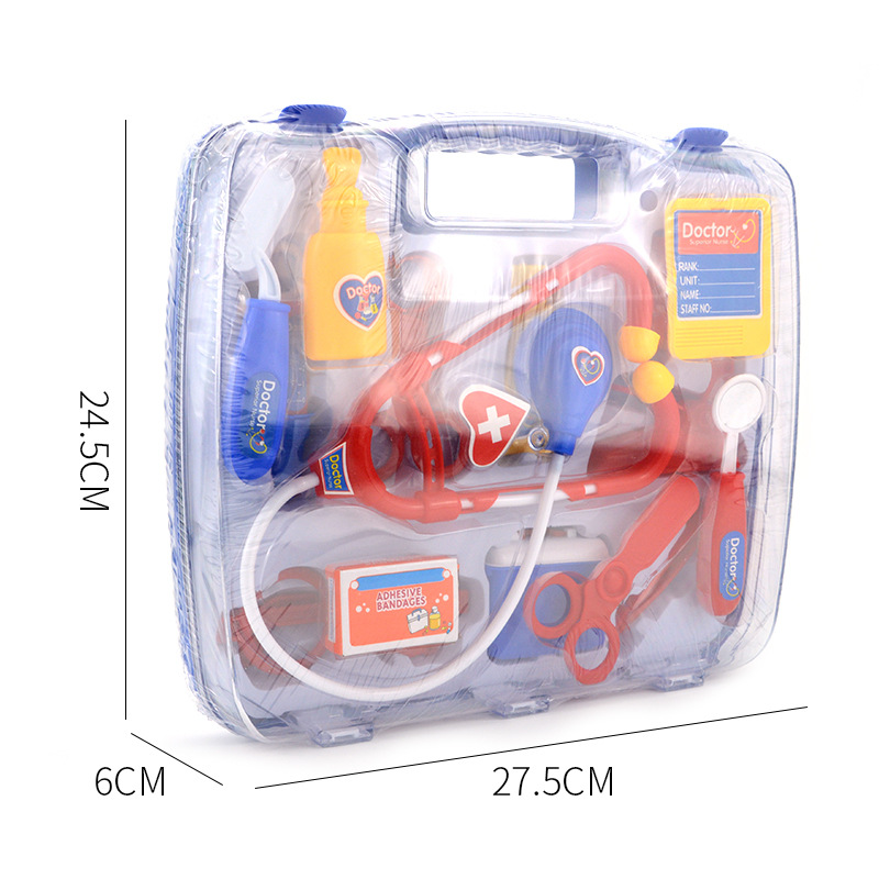 Children's simulation medical equipment toy set, portable medicine box, stethoscope, girl played house, cross-border toy, Huaixing 7777 Item Picture