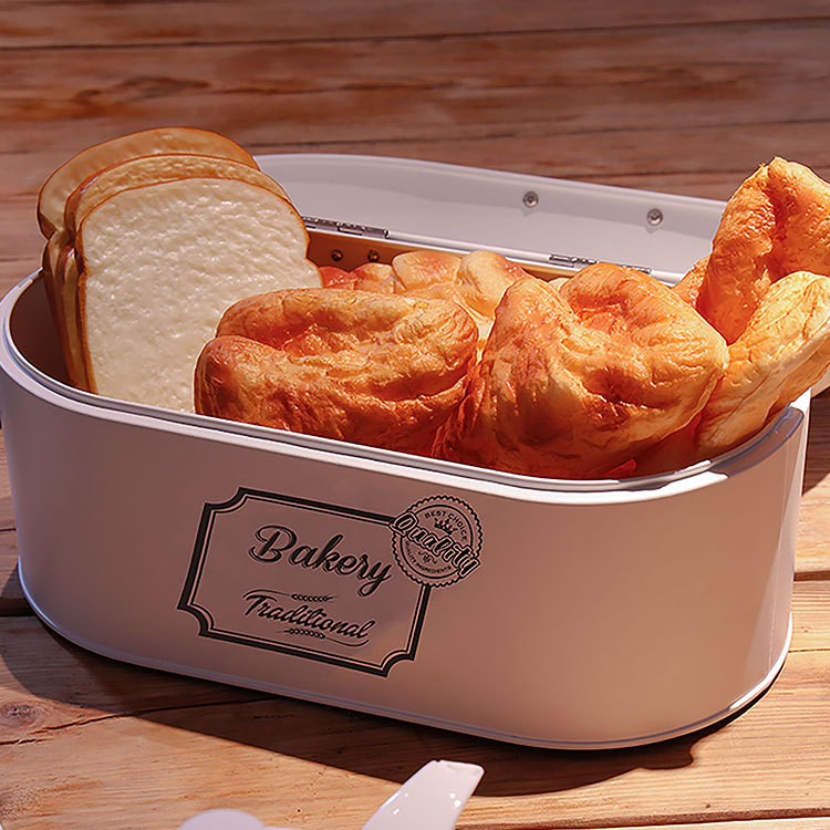 Wholesale Of 2019 New European-Style Solid-Color Home Storage Boxes, Creative Galvanized Iron Storage And Metal Bread Boxes Application Scenario