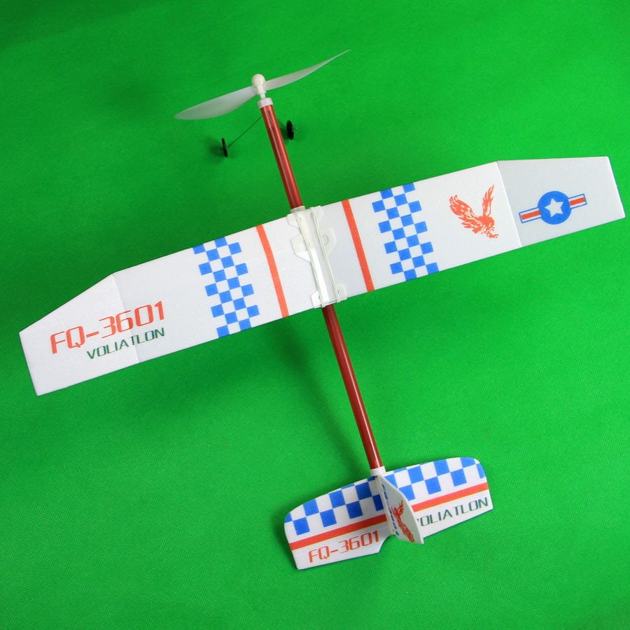 The youth model aircraft competition selects the F-16 rubber band power glider, a handcrafted foam aircraft made of nesting materials Application Scenario