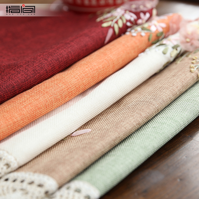 Jin Hao Embroidery Diy Tablecloth Cloth Garden Small Fresh Rectangular Coffee Table Table Cloth Tablecloth Square Placemat details Picture