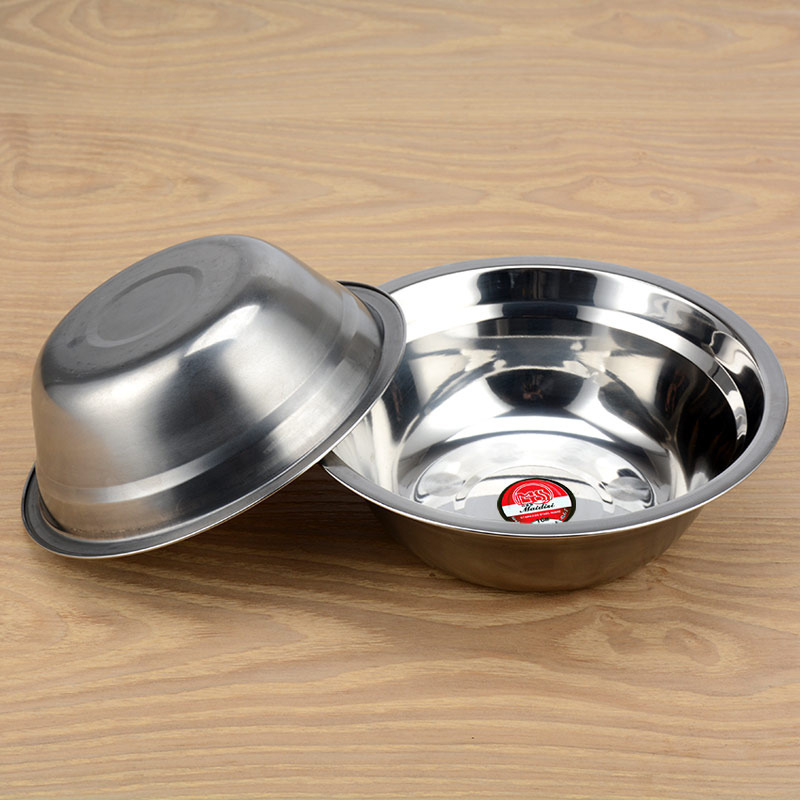 Stainless Steel 05 Non-Magnetic Soup Bowl Children's Kindergarten Soup Bowl Student Canteen 18 Pots Round Soup Bowl 5 Yuan Shop Specification drawing