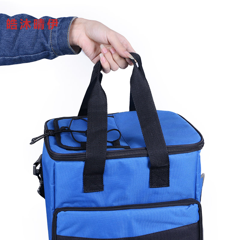 Bolsas aislantes al aire libre color sólido comida para llevar paquete de hielo fresco paquete de almuerzo más grueso bolsa de bento bolsa aislante impermeable paquete aislante de comida paquete de aislamiento de vino tinto caja de camping de catering bolsa aislante de hielo caja aislante Item Picture