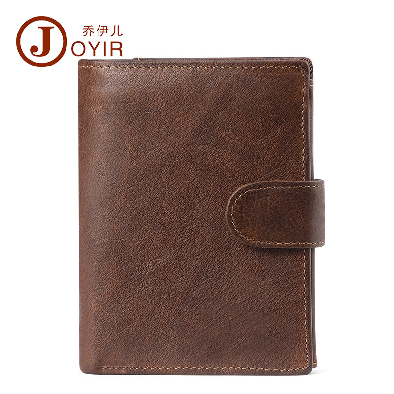 Cross-Border Men's Wallet Rfid Casual Retro Leather Wallet Holding Bag Men's Coin Wallet Card Bag Large Capacity Card Slot Specification drawing