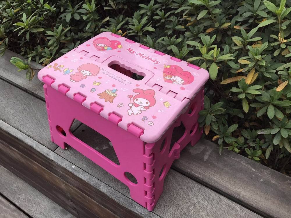 日本款出口儿童加厚折叠凳塑料卡通小凳子可定图案设计塑料凳子详情图4