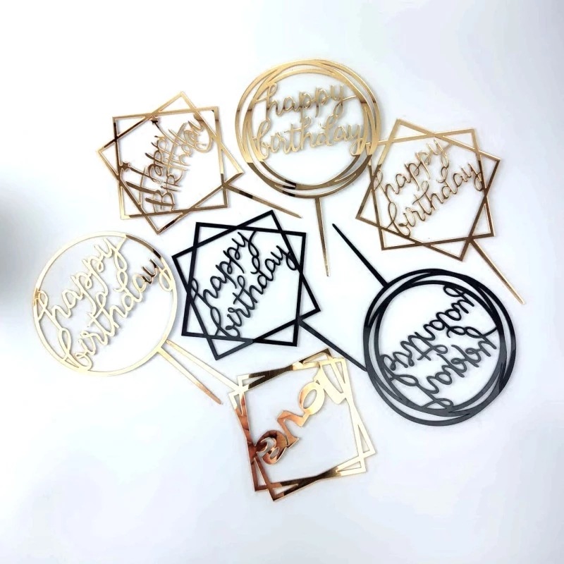 亚克力生日蛋糕插牌圣诞节快乐单身狗2025新年快乐亚克力蛋糕装饰