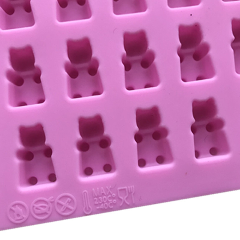 Minghao 50 Even Bear Silicone Qiao Mold Cross-Border E-Commerce Supplier Fire Wax Vertical Mold Qq Sugar Mold Item Picture