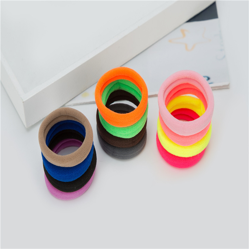 Seamless rubber band headwear, hair tie, hair band, Korean high-elasticity hair tie, black hair accessory details Picture
