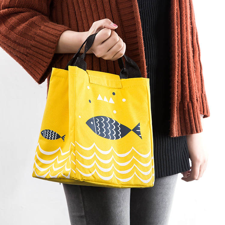 2518 Oxford Cloth portable bento bag, small fish insulated bag, outdoor picnic insulated bag, cold portable ice pack details Picture