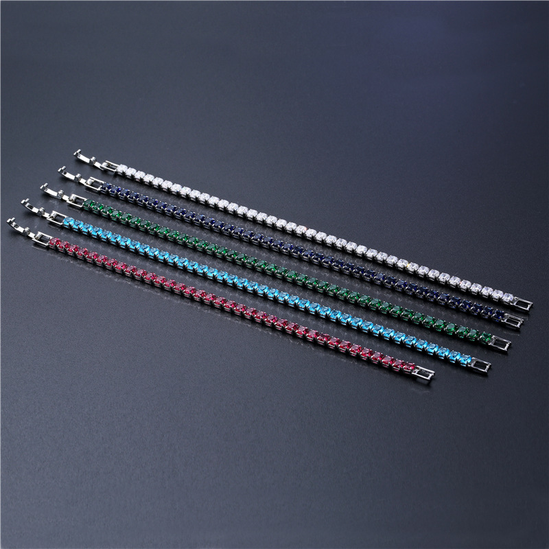 Hip-hop 4.0 bracelets, wholesale cross-border accessories for men and women in Europe and America, are selling well on Amazon and ebay. Micro-inlaid zircon bracelets details Picture