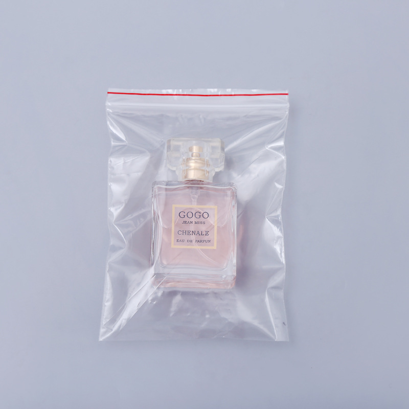 Zip-Lock Bag Thickened White Sealed Food Bag Pe Clip Chain Sealing Bag Wholesale Dried Fruit Plastic Bag Specification drawing