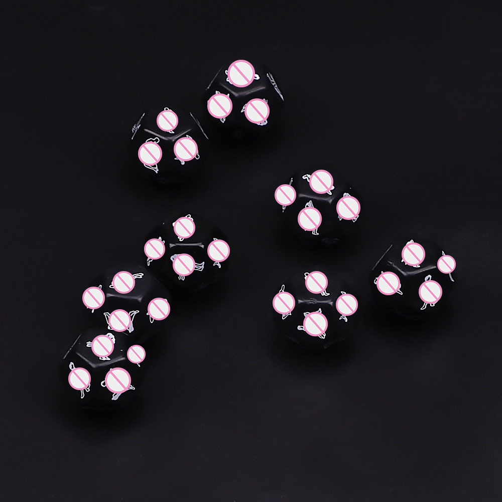 Fun 12 side supplies white glow-in-the-dark ghost dice pose flirting adult alternative toys details Picture