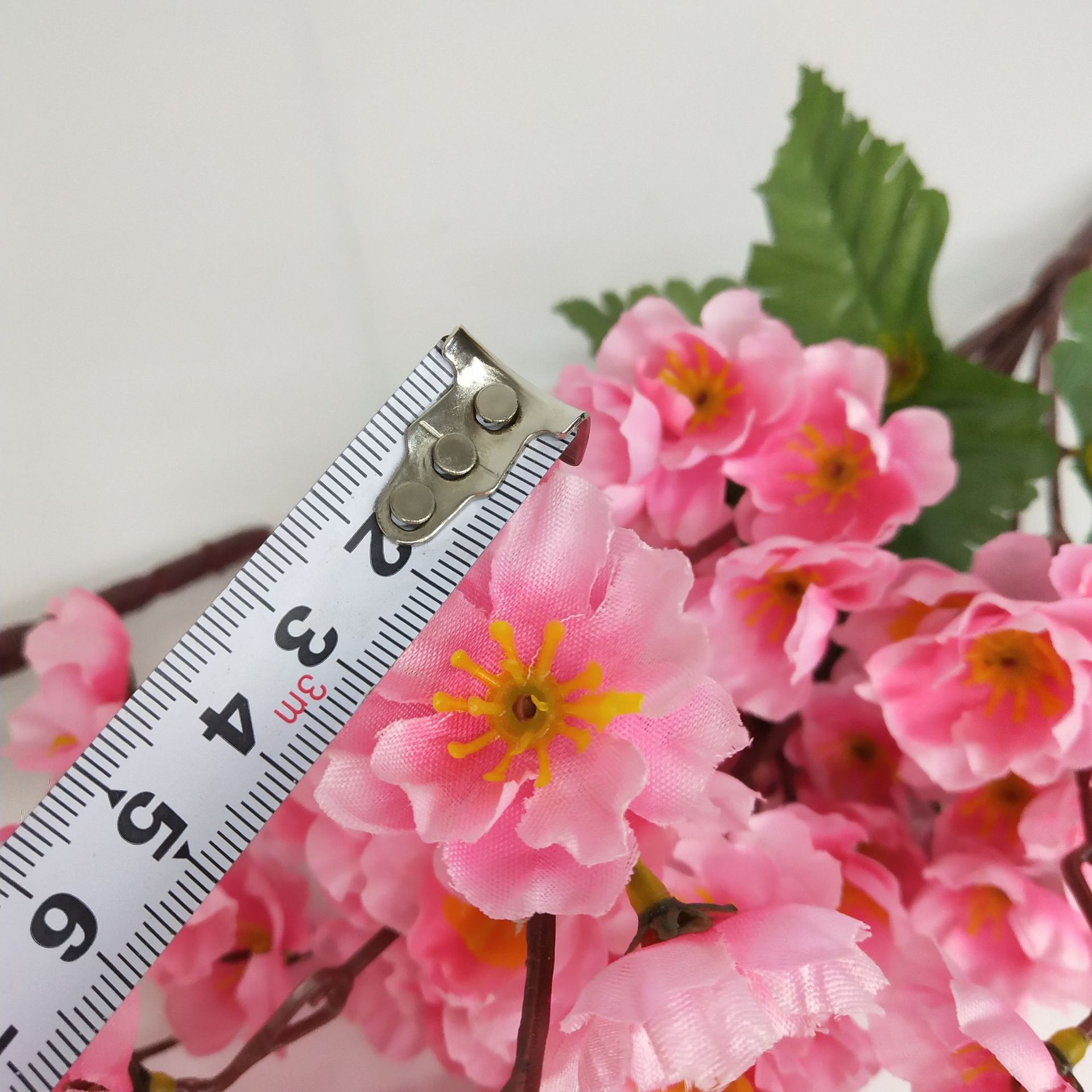 Manufacturers Supply Simulation Flower 9 Fork Peach Blossom Blossom Simulation Bouquet Engineering Decorative Flower Wholesale Application Scenario