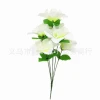 Wholesale of artificial flower silk flowers for ancestral worship and tomb-sweeping during the Qingming Festival, 7-headed six-eared lilies Item Picture