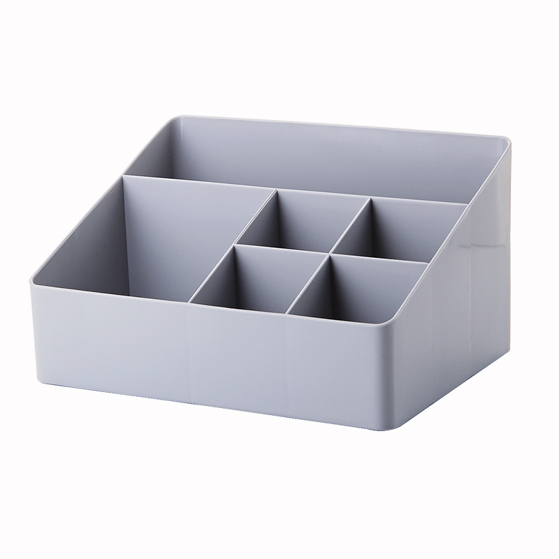 Y Zt6141 Desktop Sundry Storage Box Household Living Room Storage Box Thickened Plastic Multi-Cell Finishing Cosmetics Collection Item Picture