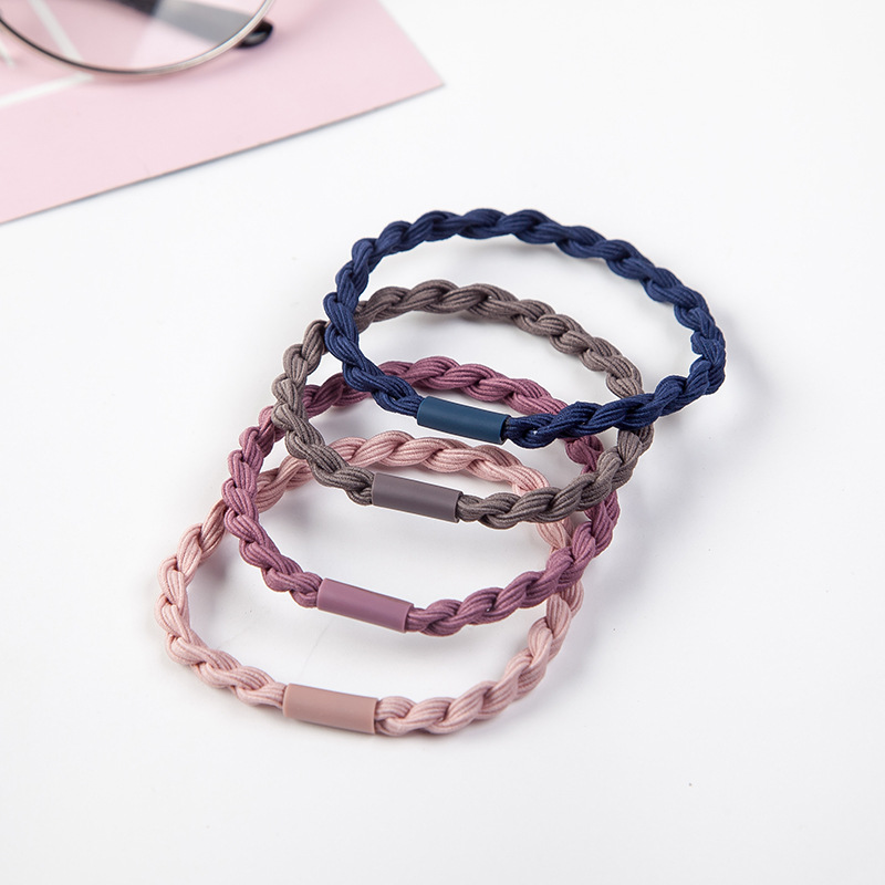 韩版新款打底皮筋基础款发圈打结发绳简单高弹头绳发饰