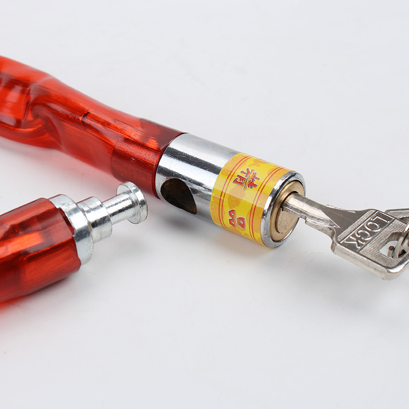 Self-produced and self-sold Shangmeijia chain locks, leather chain bike locks, leather chain locks, door locks, bicycle chain locks Specification image