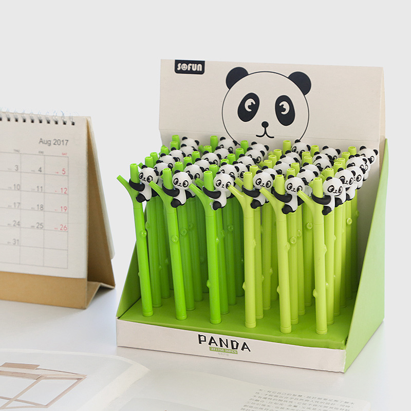 Hot Zf1750 Panda Cute Shape Student Supplies Office Supplies Signature Pen Factory Direct Sales Neutral