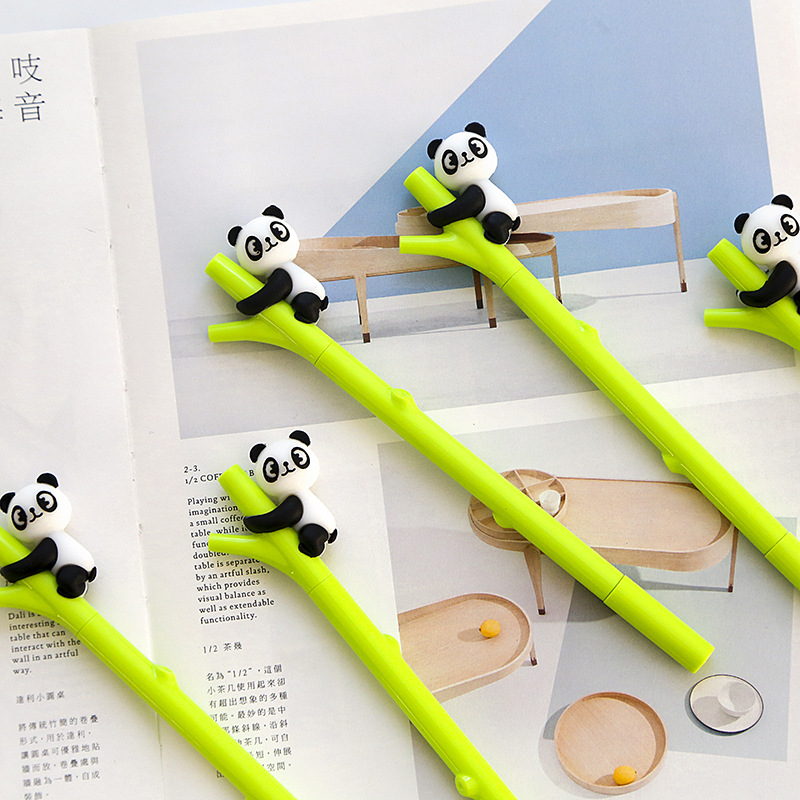 Hot Zf1750 Panda Cute Shape Student Supplies Office Supplies Signature Pen Factory Direct Sales Neutral details Picture