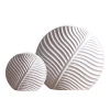Wholesale of modern Nordic leaf ornaments, home soft furnishings, simple white ceramic vases, handicrafts and decorations Item Picture