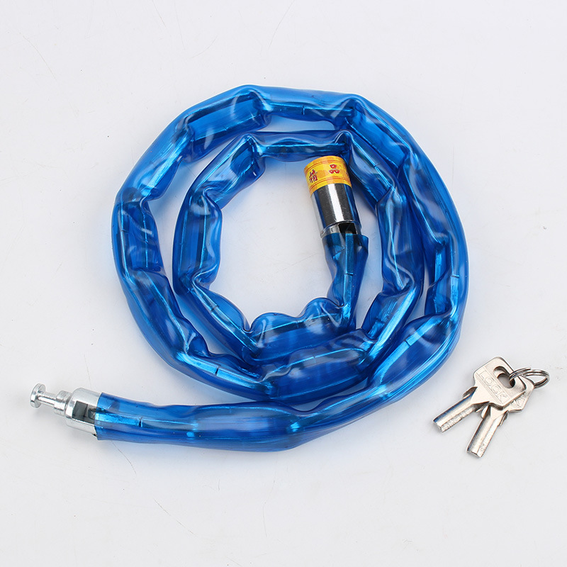 Self-produced and self-sold Shangmeijia chain locks, leather chain bike locks, leather chain locks, door locks, bicycle chain locks Item Picture