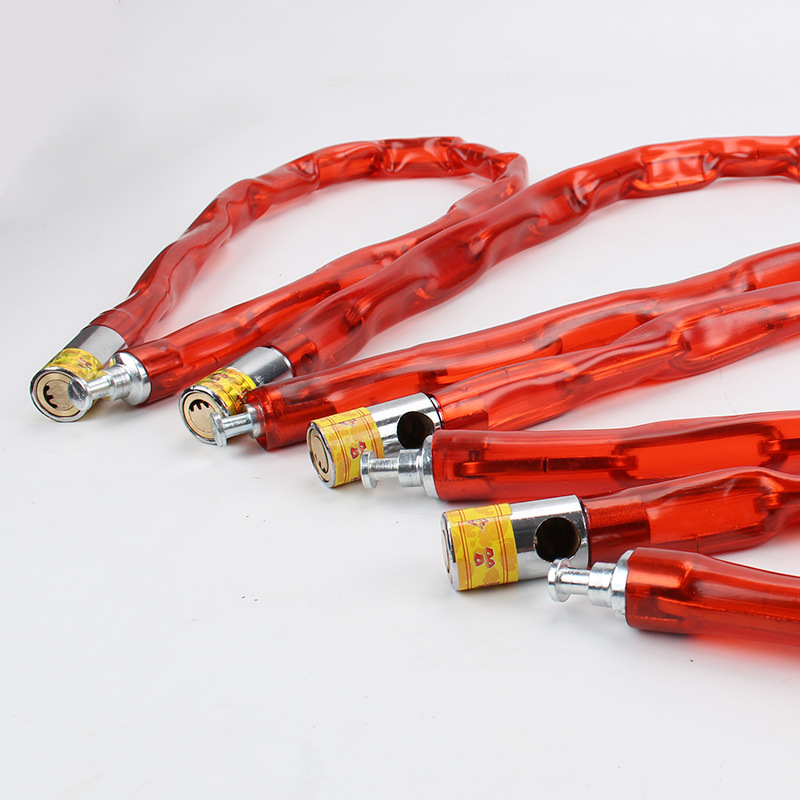 Self-produced and self-sold Shangmeijia chain locks, leather chain bike locks, leather chain locks, door locks, bicycle chain locks Application Scenario