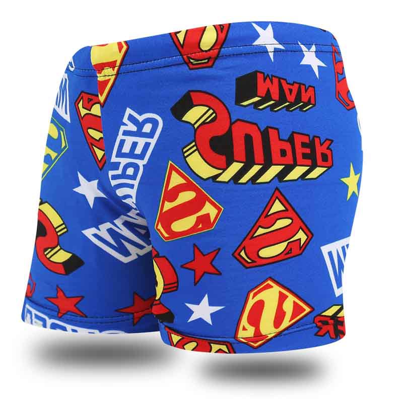 Children's swimming trunks, fashionable flat-angle comfortable lace-up swimming shorts, cartoon printed swimming trunks for little boys, wholesale from the manufacturer Item Picture