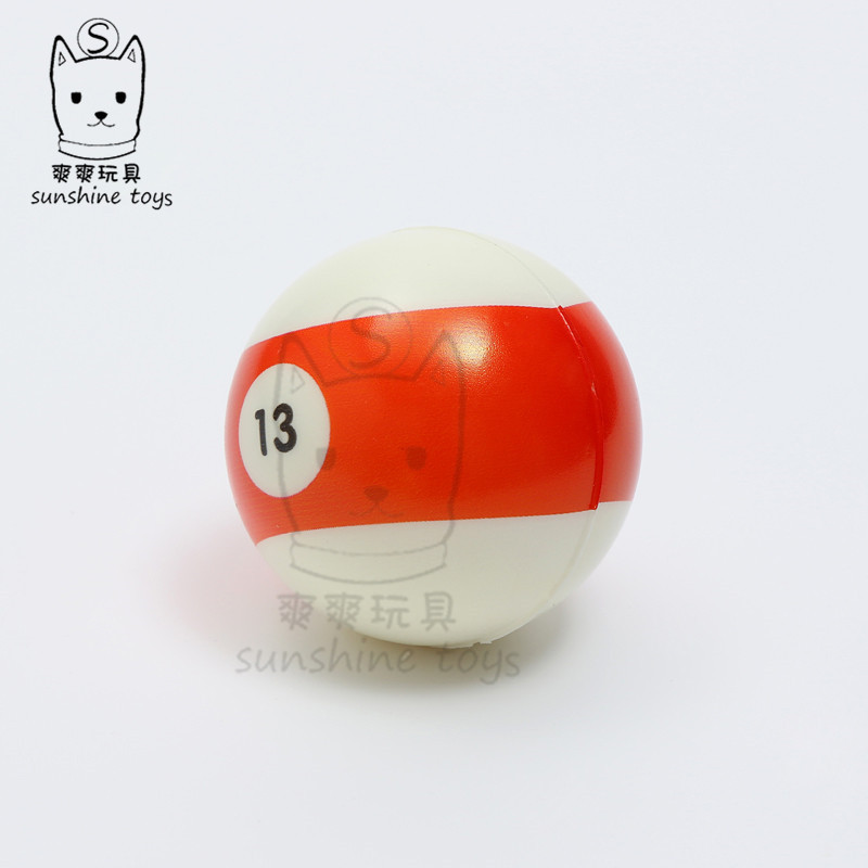 Cross-border supply 6.3cm educational children's billiards foam sponge pu toys, mini children's billiards wholesale manufacturer Specification image