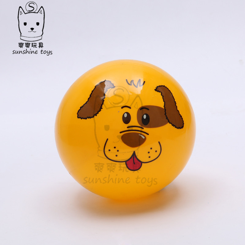 Manufacturer's street stall supply: 22cm thickened PVC animal digital label balls, children's inflatable toys, plastic pat balls Specification image