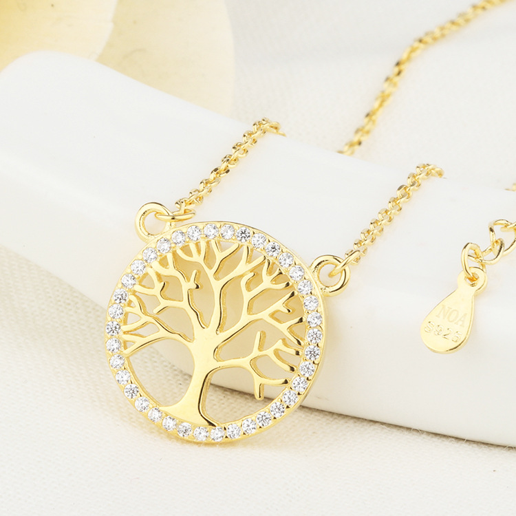 Meilong Cross-Border European And American Exquisite And Fashionable Necklace Factory Wholesale In Stock 925
Sterling Silver Life Tree Necklace Application Scenario