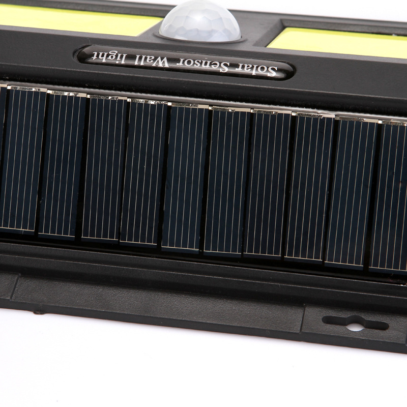 2021 Outdoor COB street lamp human body sensor lamp solar charging solar sensor wall lamp manufacturer supply Specification image