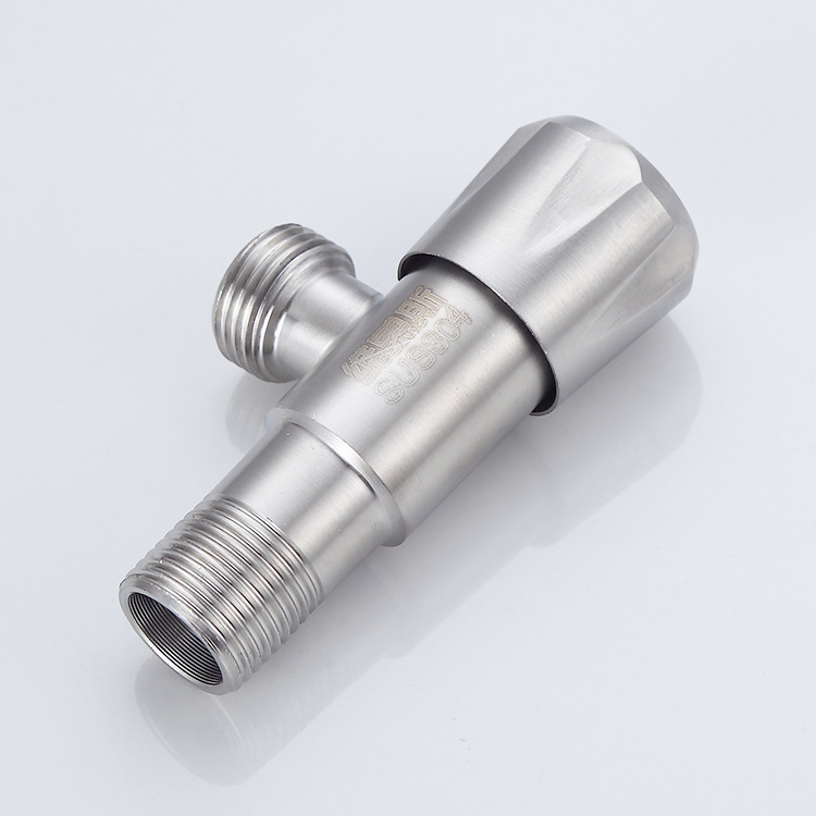304 stainless steel Angle valve, copper core cold and hot water inlet eight-shaped valve, toilet, water heater Angle valve, stop valve, household details Picture