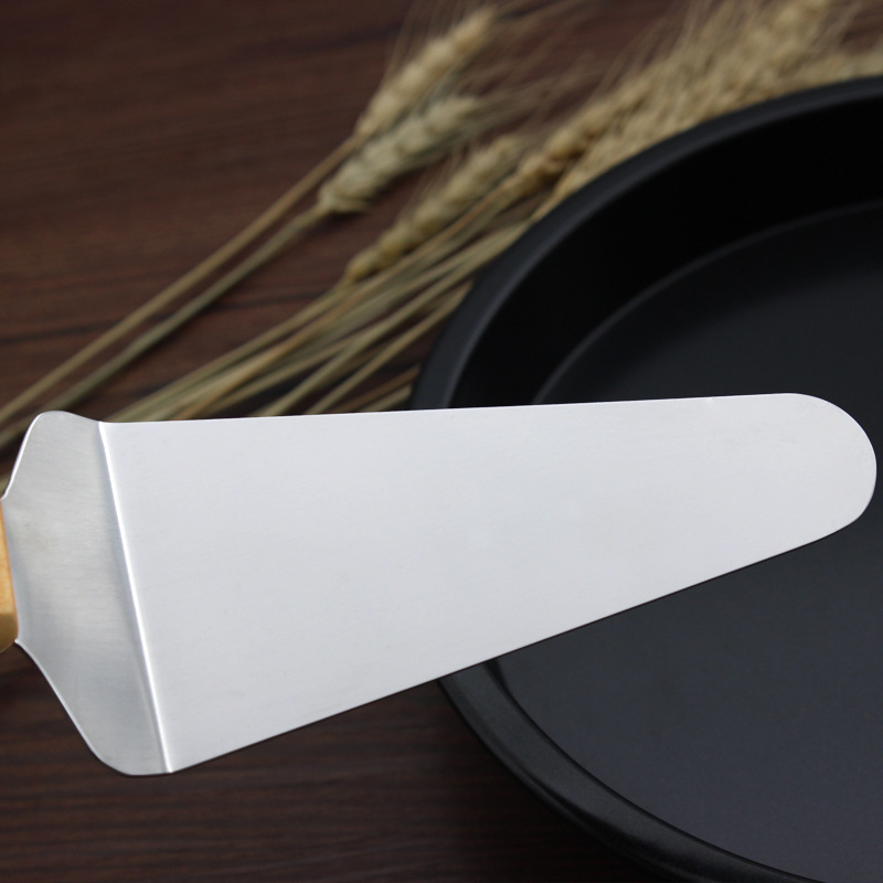 Yangjiang factory has 420 stainless steel mirror-finished triangular spatulas, pizza spatulas, baking tools and cake spatulas in stock Specification image