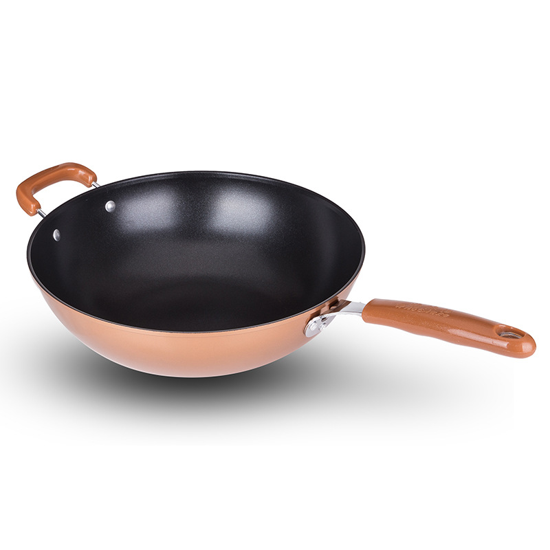 Factory wholesale of new non-stick cooking POTS, non-stick woks, multi-functional gift cookware, one-piece consignment Item Picture