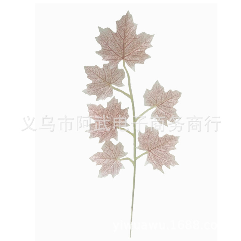 Factory direct sales of artificial green plant leaves, maple leaves, red leaves and grape leaves for hotel, home and country-style photography props Application Scenario