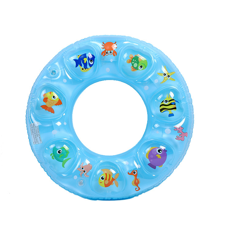 Wholesale of children's underarm swimming rings, water inflatable toys, double-layer crystal rings, double airbags, thickened inflatable swimming rings Specification image