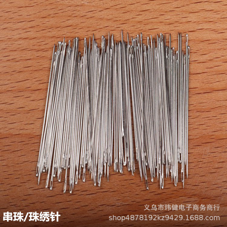 Manufacturers Direct Bead Needle 2.5 Yuan 50 Cross Stitch Needle Bead Needle Hand-Diy Beading Needle Fine Needle 4Cm Specification drawing
