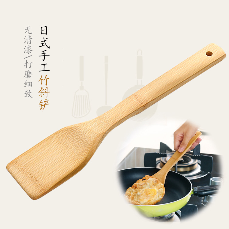 Bamboo Square Shovel Authentic Bamboo Spoon Bamboo Non-Stick Pot Bamboo Shovel Stall Supply Electric Pot Bamboo Rice Spoon Bamboo Spatula Specification drawing