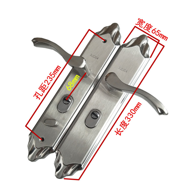 Stainless Steel Panel Anti-Theft Door Handle Manufacturers Supply Door Handle Mechanical Lock Plastic Steel Door Handle Lock Accessories details Picture