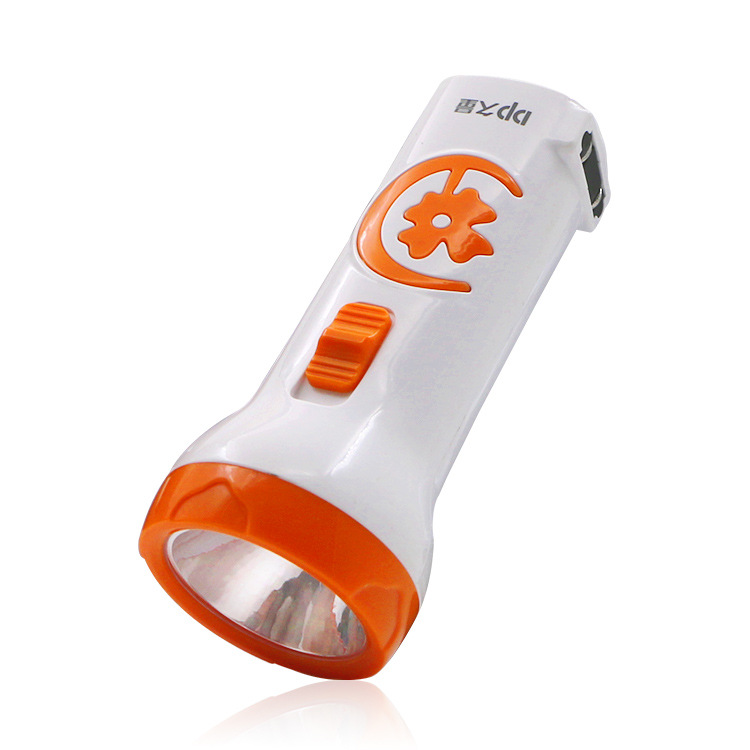 Wholesale Jiuliang flashlight, led charging, outdoor portable, flood control, fire emergency, household plastic flashlight, printable Item Picture