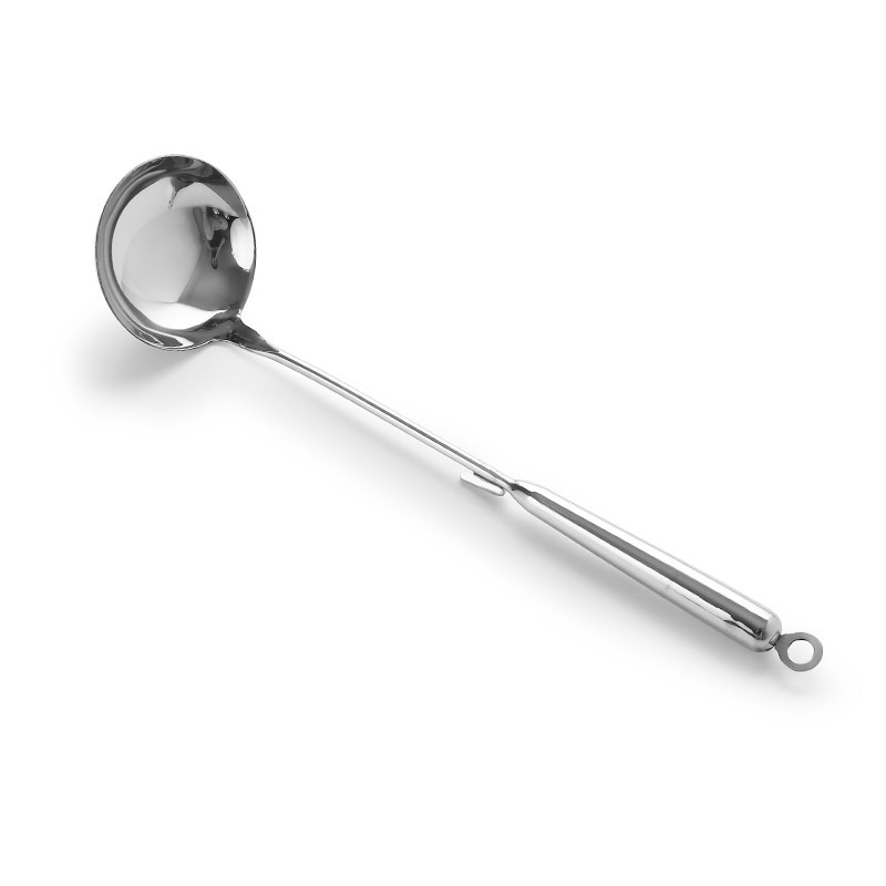 Home Cooking Stir-Fry Spoon Spatula Spatula Small Soup Spoon Colander Hotpot Spoon Set Insulated Stainless Steel Round Handle Kitchenware
