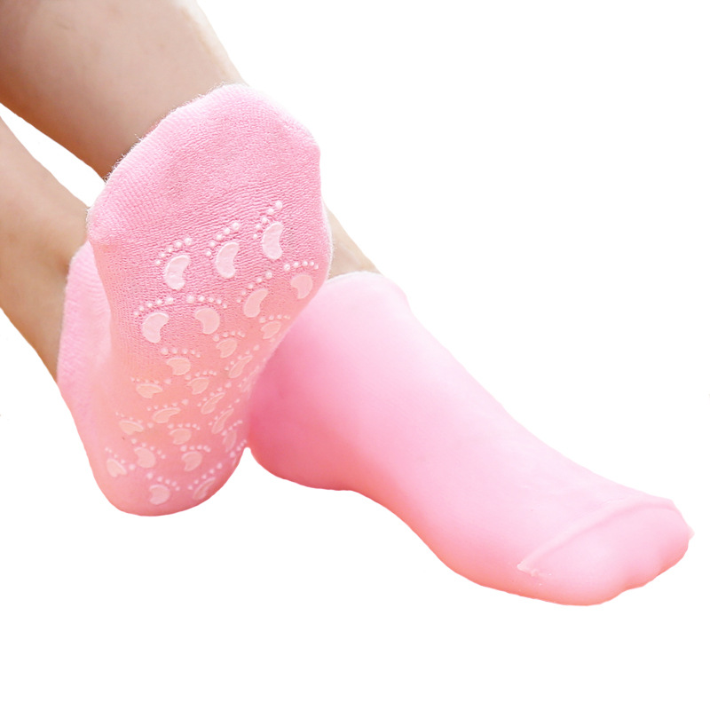 Comercio exterior gel foot cuff humectante foot cuff calcetines de gel de algodón calcetines de belleza foot care foot cuff rejuvenecedora piel stock al por mayor Item Picture