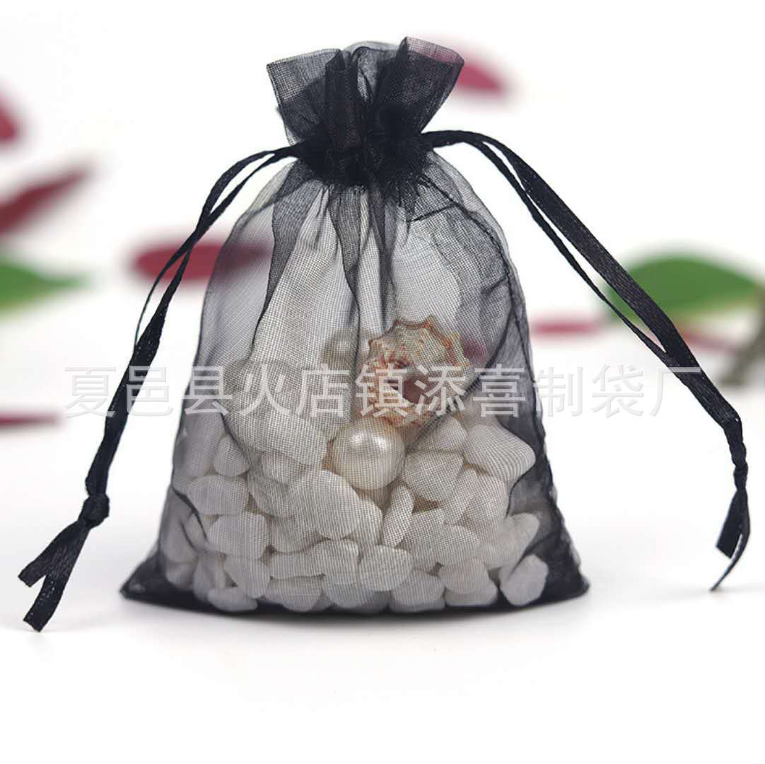 Wedding candy bag, gauze bag, cosmetics drawstring bag, gift bag, jewelry storage gauze bag, organ-gauze bag, gauze bag Application Scenario