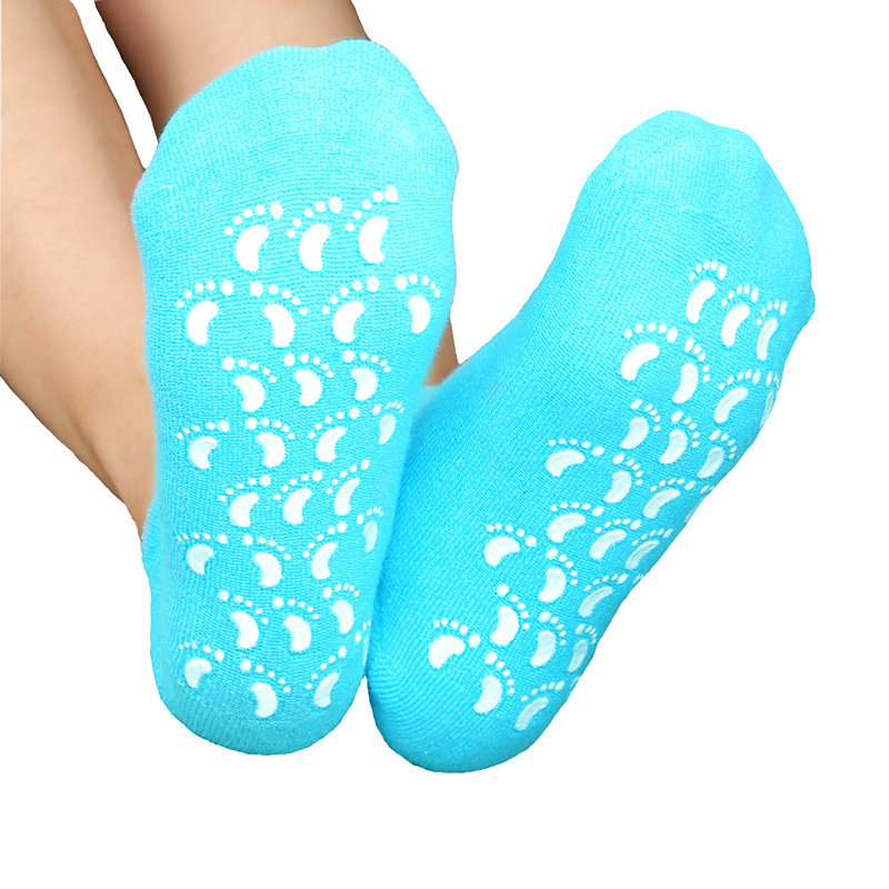 Comercio exterior gel foot cuff humectante foot cuff calcetines de gel de algodón calcetines de belleza foot care foot cuff rejuvenecedora piel stock al por mayor details Picture